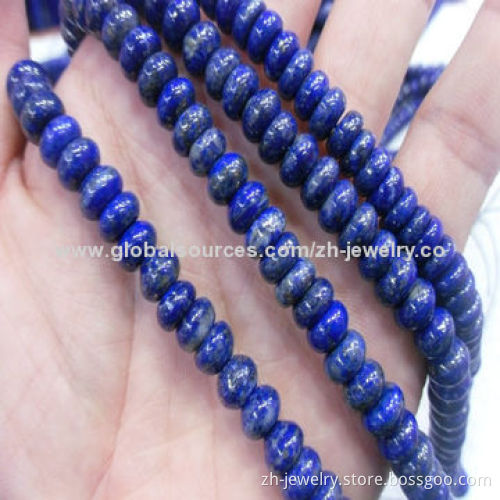 Gemstone Lapis Lazuli Rondel & Abacus Beads, Different Sizes 2-100mm/Shapes/Styles Can Be Made
